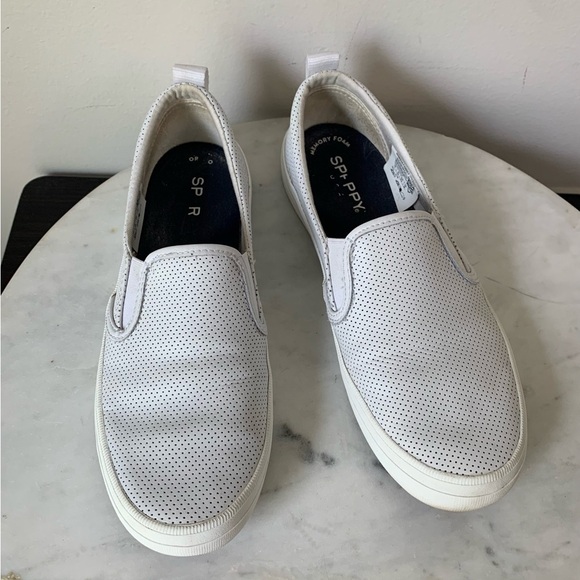Sperry Seaside Perforated Leather
White Sneakers 7 - Picture 2 of 13
